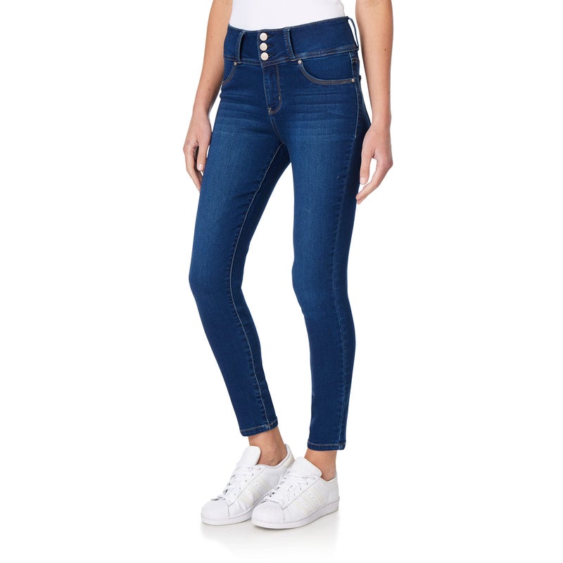 Wallflower Women's Juniors InstaSoft High-Rise Sassy Skinny Jeans (Standard and Plus), Riverton, 17 - Image 1